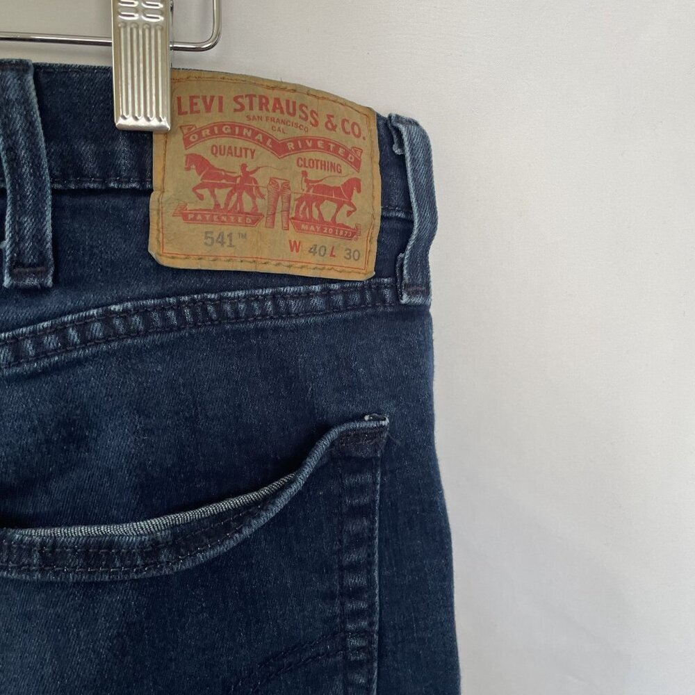 Levis‎ 541 Athletic Fit Jeans W40 L30 Dark Wash Waterless All Seasons Tech - Picture 5 of 8
